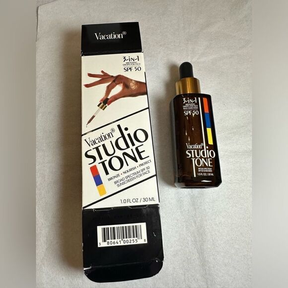Vacation Studio Tone SPF 50 Bronzing Drops for Face 1oz/30ml 2 in stocks - Picture 2 of 5